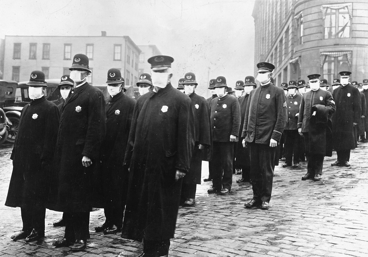 Spanish Flu Policemen Seattle 1918