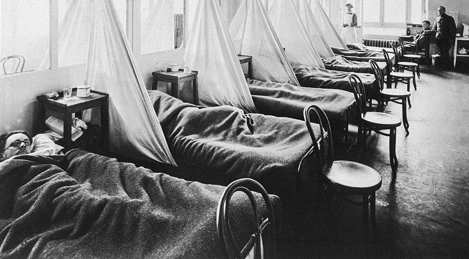 Spanish epidemic 1918 Army hospital