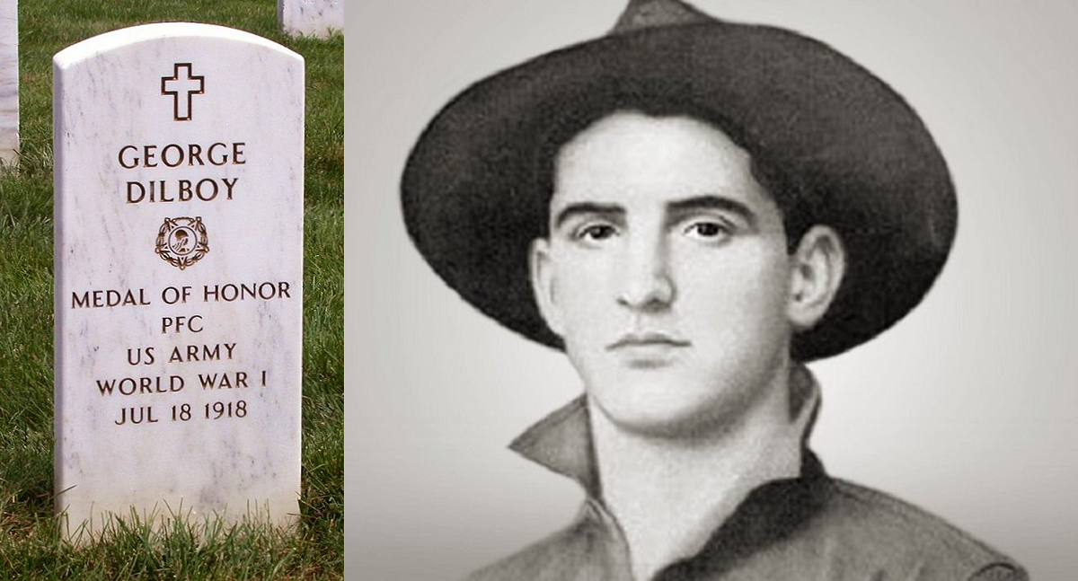 Dilboy with headstone