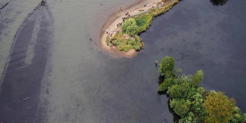 Mallows Bay ariel shot