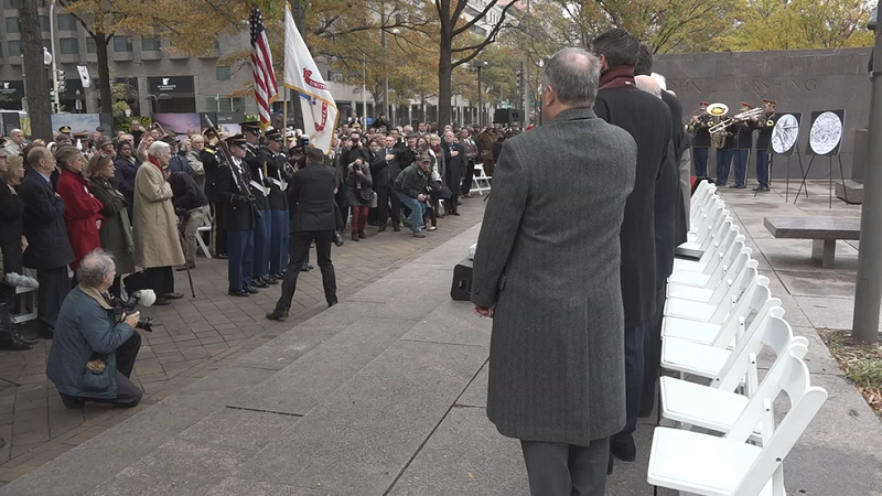 Military, government leaders break ground on WWI Memorial in D.C. (ABC7)