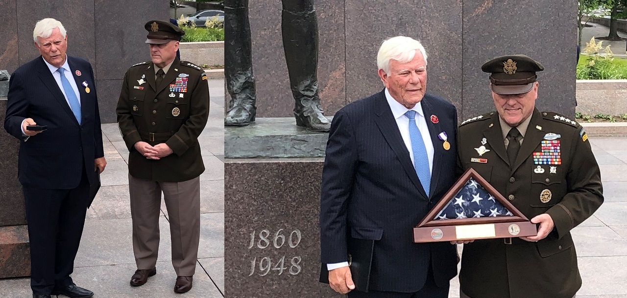 coin and flag