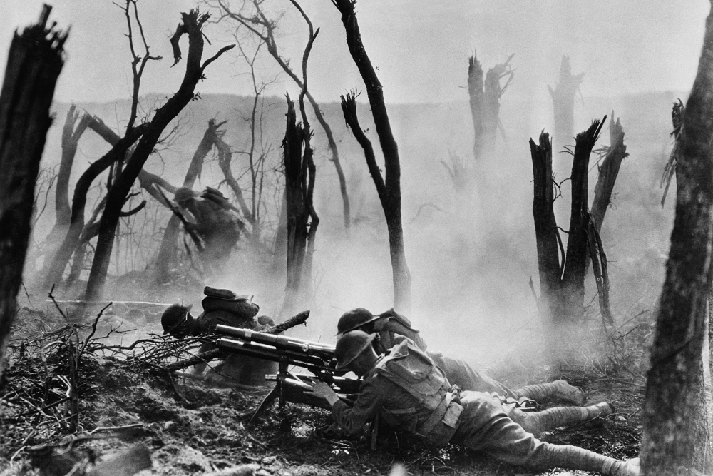 US 23rd Infantry 37mm Gun In Action France 1918 ARC531005