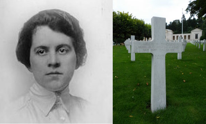 Nellie M. Dingley and grave marker