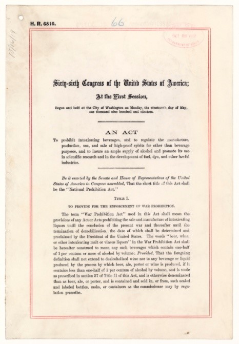 Volstead act