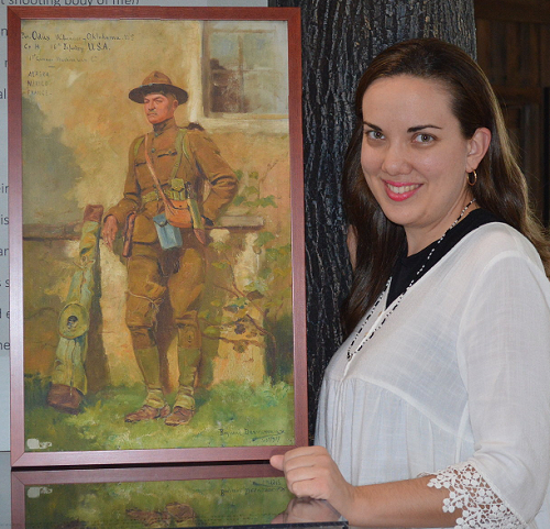 Sawyer with painting