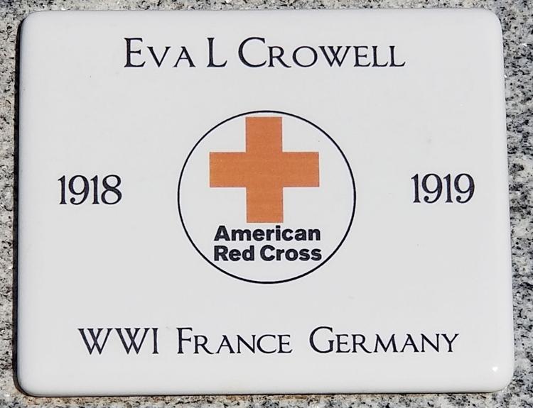 Eva Crowell plaque