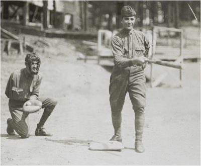 One-armed baseball game Walter Reed Hospital