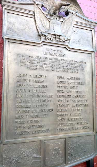 Orleans NY plaque