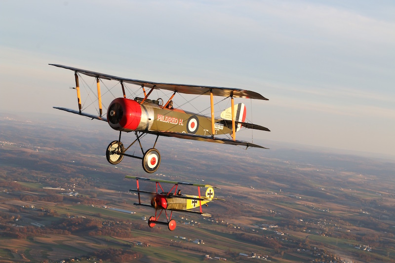Fokker and Pup in tandem