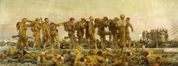  John Singer Sargent’s monumental tableau "Gassed" (from the Imperial War Museums, London) is one of many high-profile loans from both private and public collections that are part of the "World War I and American Art" exhibition.