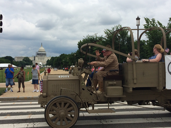 Lockard driving truck in DC