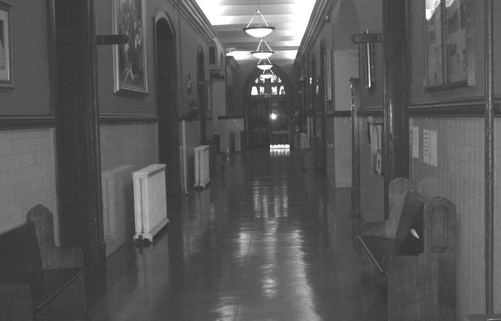 Roman High School hallway