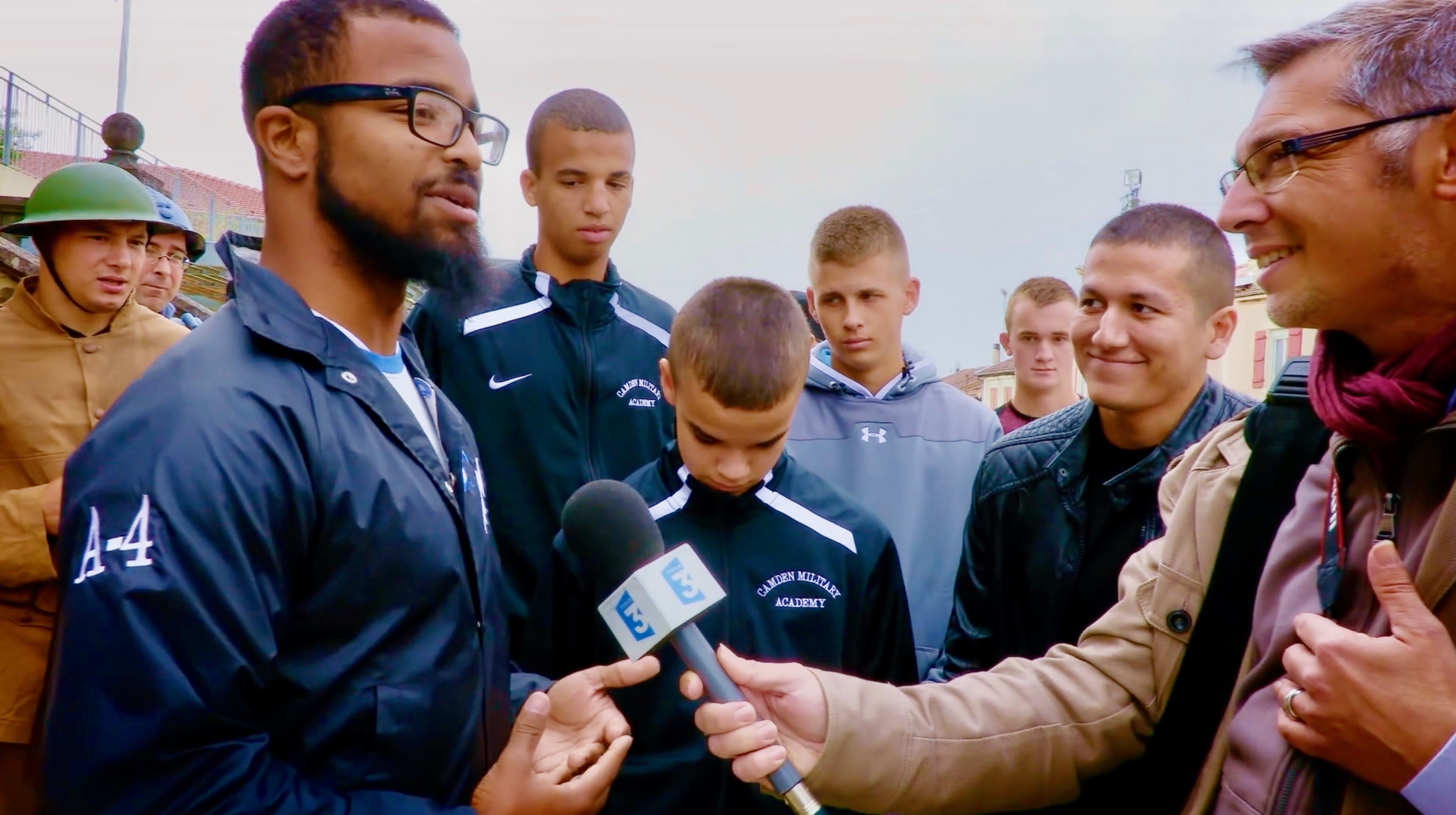 PHOTO G SOUILLY Film Still Kevin Collins Nelson Interview on French TV3