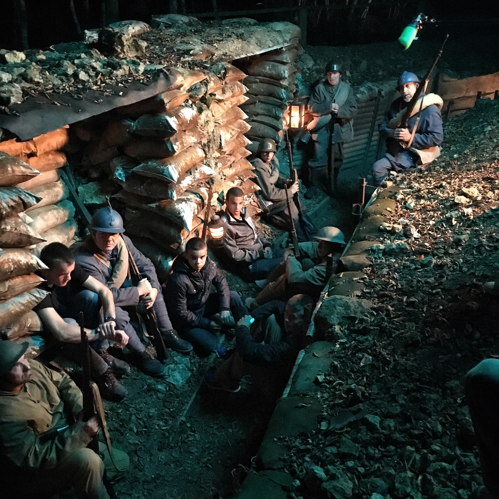 PHOTO H BTS Location NIGHT with Illumination St. Mihiel Trenches