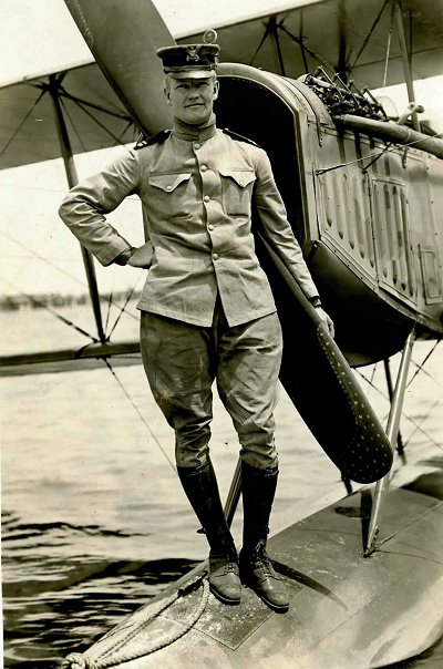 Second Lt. Philip Eaton photographed at the U.S. Navy’s flight training school in Pensacola, Florida. (Courtesy of the Coast Guard Aviation Association)