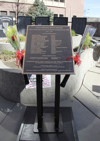Women WW1 plaque