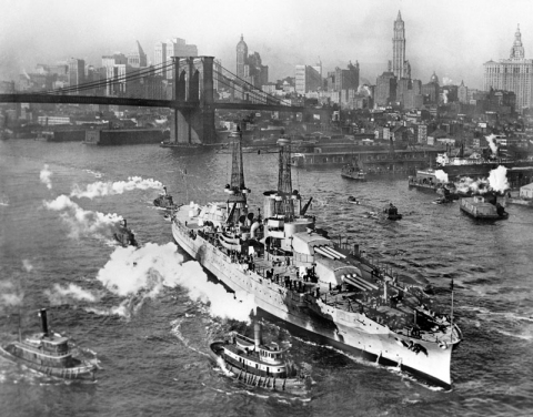 USS Arizona in New York City