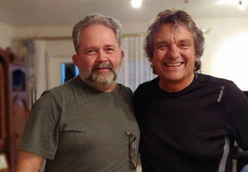 2nd Cousins David Harstin and Johannes Heibel 14 Aug 2018 cropped