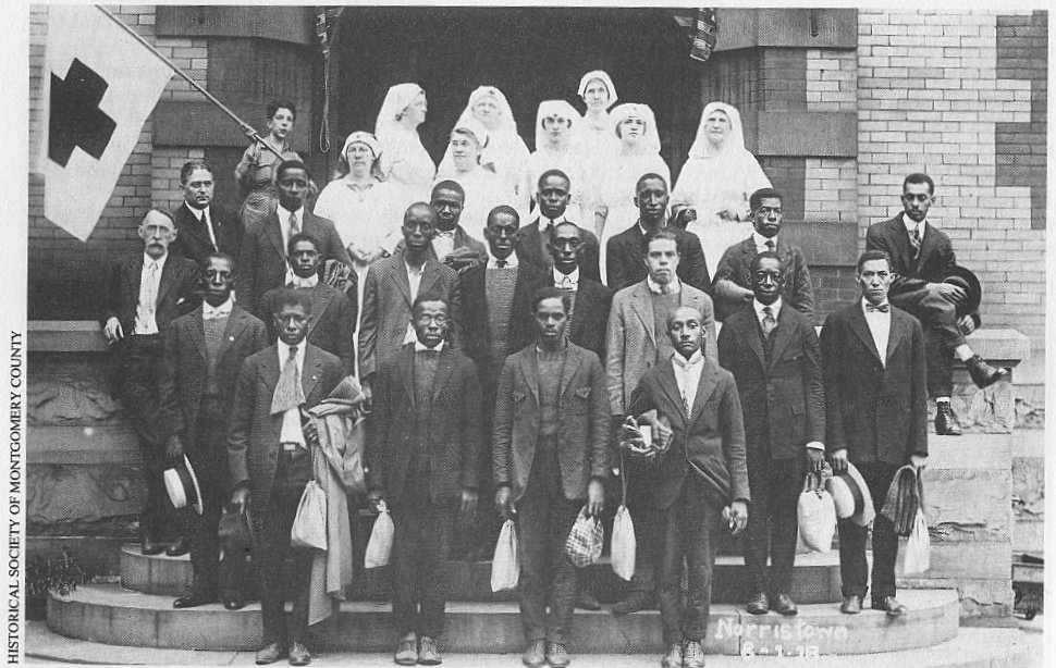 Black draftees Airy and Dekalb Sts AUG 1 1918