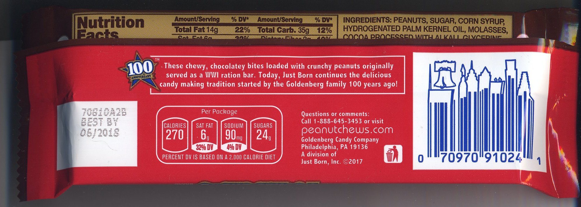 Goldenbergs Peanut Chews 2017 2