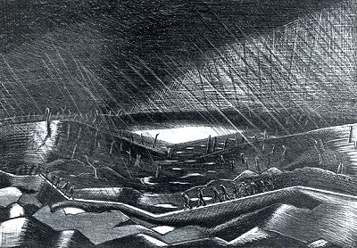 Rain Lake Zillebeke Paul Nash