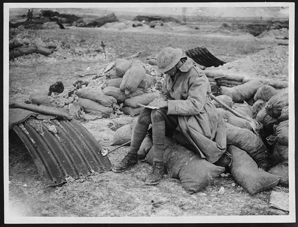SoldierWRitingHomeScotland