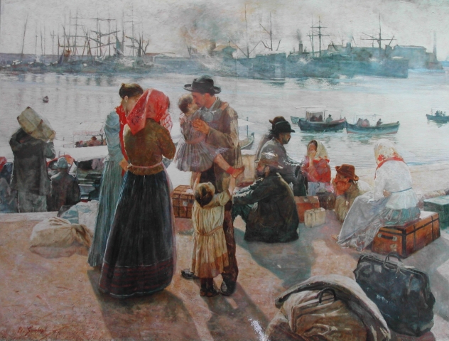 Raffaello Gambogi The Immigrants 1894