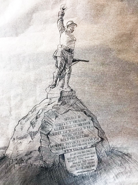 Eufaula Doughboy Sketch by Kathy Hamrick edited