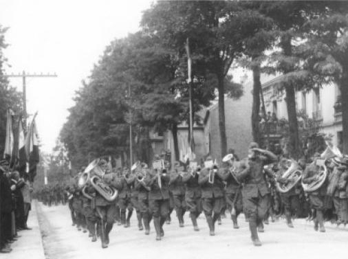 military band on parade