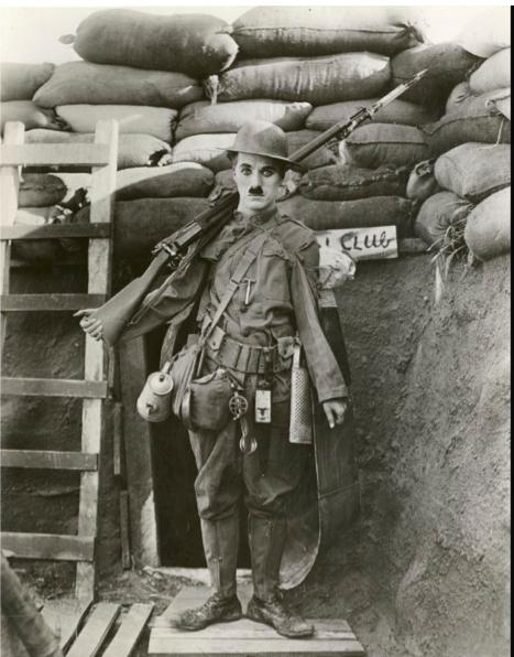 Chaplin in Shoulder arms