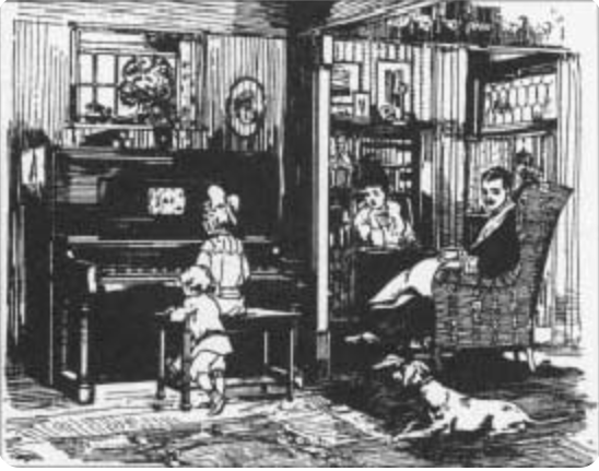 Advertisement for a Beckwith player piano from the 1915 Sears Roebuck catalogpng
