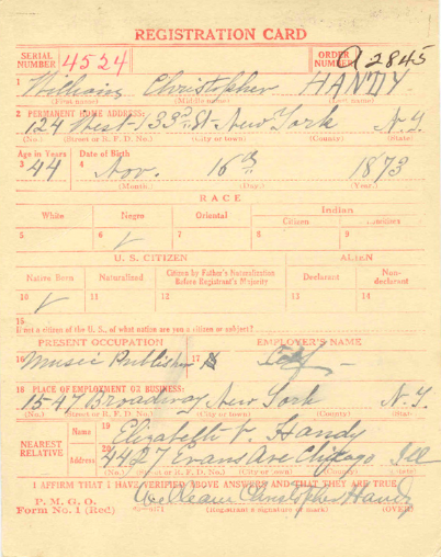 WC Handy DC1