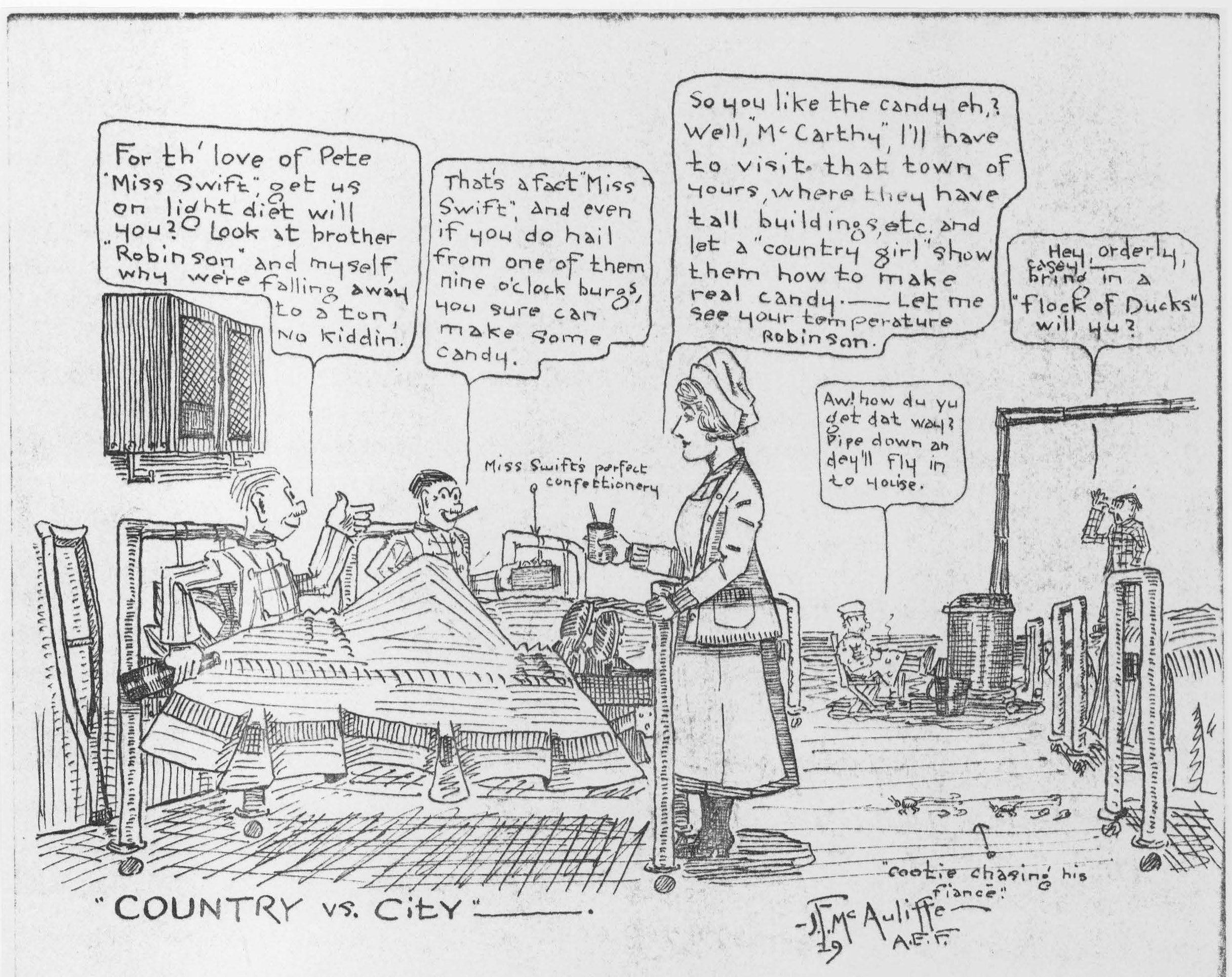 Country vs City JF McAuliffe draws Miss Swift