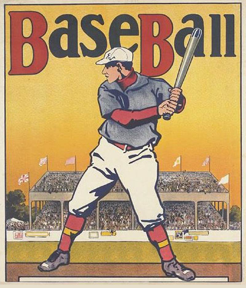 baseball old poster