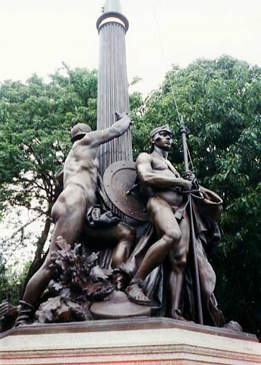 Zoom on the image : Planting the Standard of Democracy in Honor of Newark's Soldiers - Newark