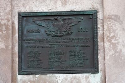Zoom on the image : World War I Memorial Tablet