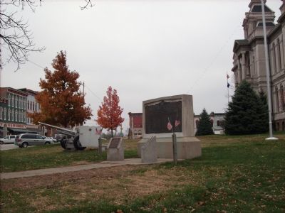 Zoom on the image : Parke County "Defenders of Freedom for All Great Wars" Memorial Plaque