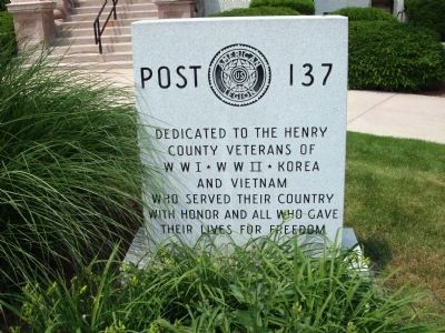 Zoom on the image : Henry County Veterans Marker