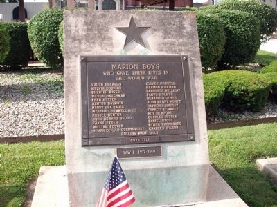 Zoom on the image : Marion World War I Honor Roll