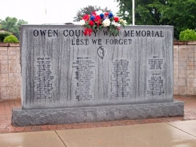 Zoom on the image : Owen County War Memorial