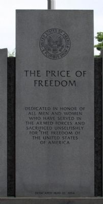 Zoom on the image : The Price of Freedom Memorial