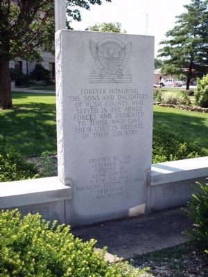 Zoom on the image : Rush County War Memorial