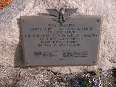 Zoom on the image : Tipton County World War I and II Memorial Hospital