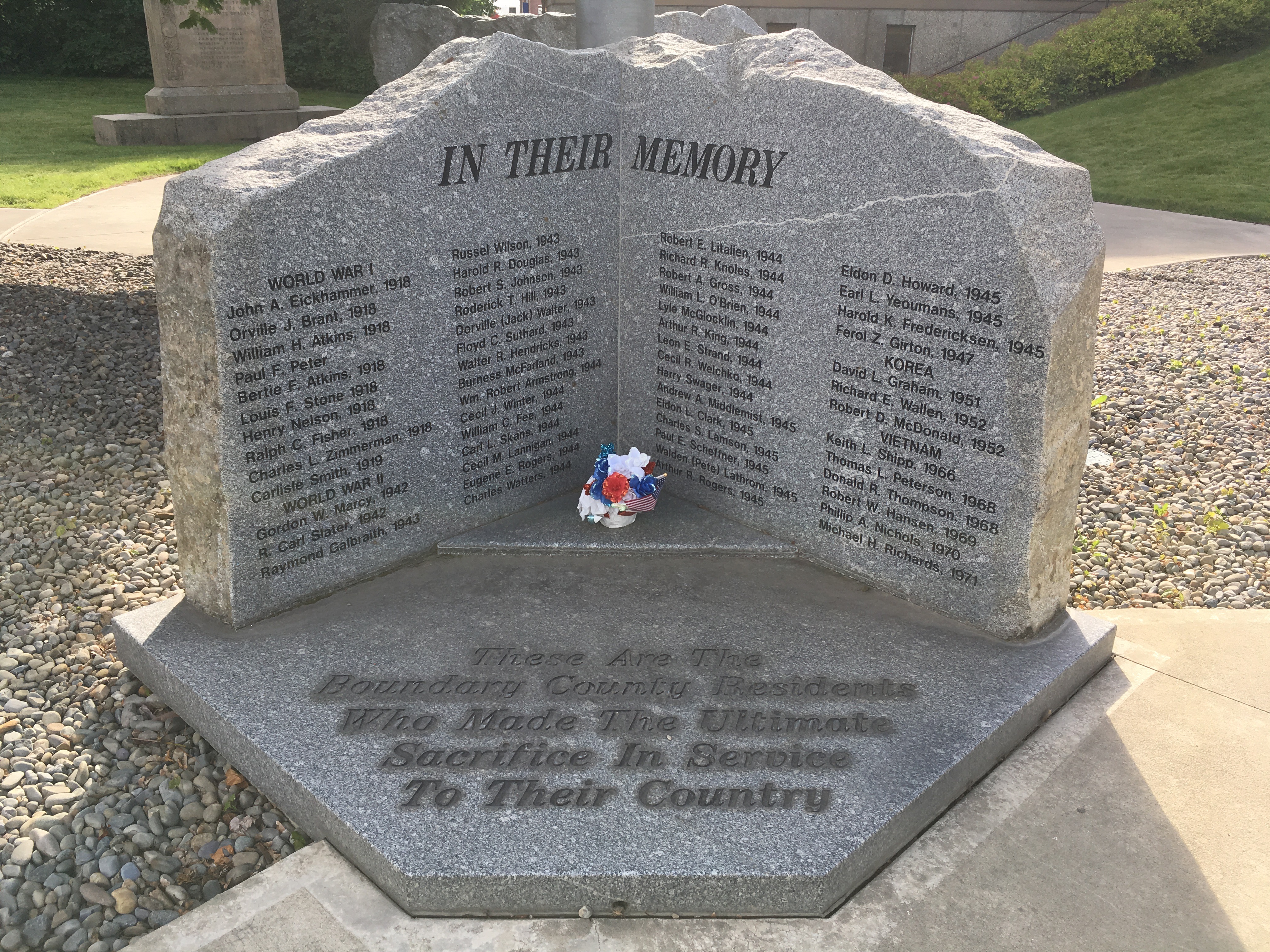 Zoom on the image : Boundary County Veterans Memorial Park