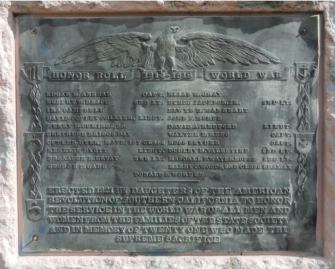 Zoom on the image : Memorial Tablet at Victory Memorial Grove