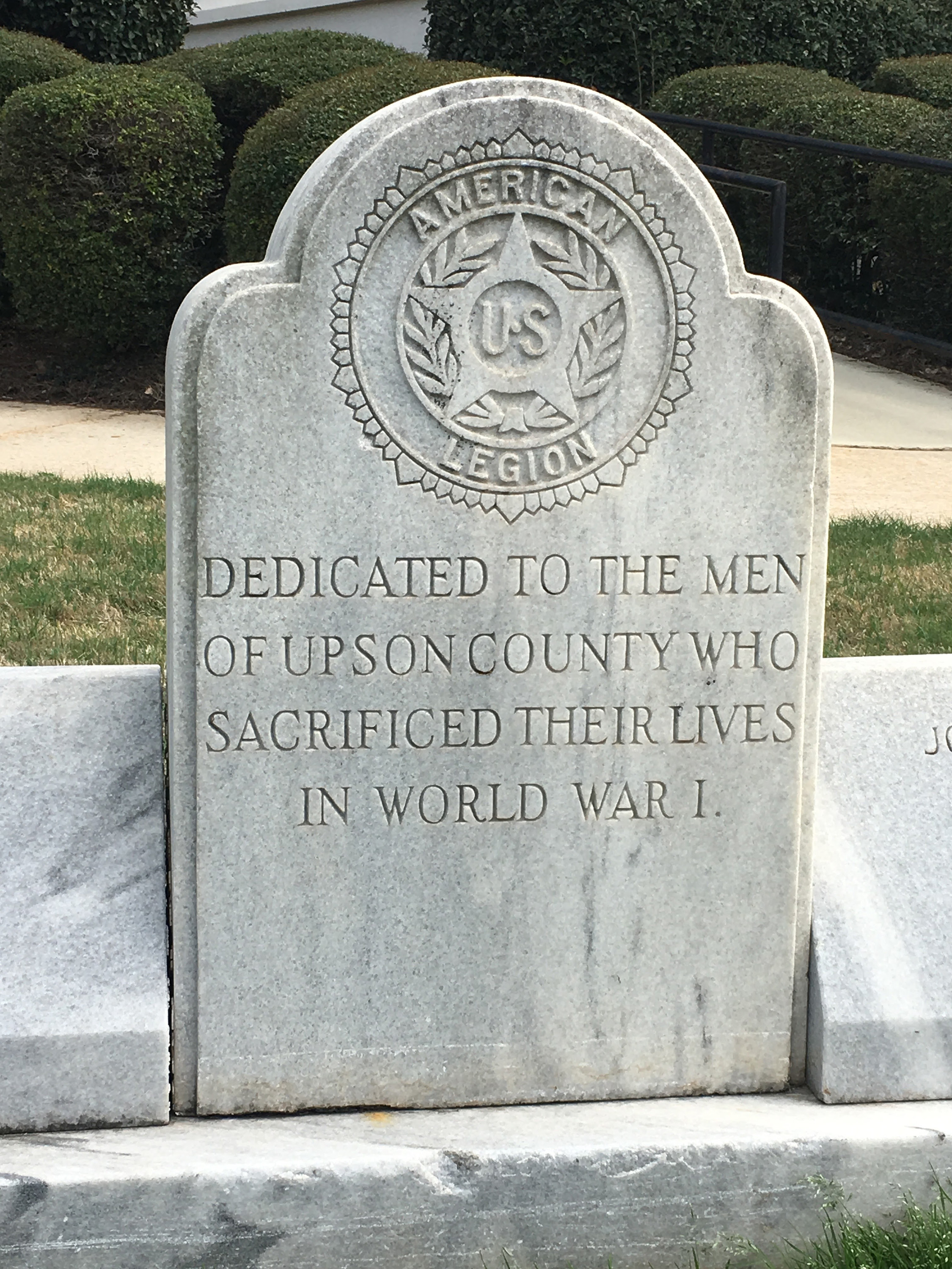 Zoom on the image : Upson Co. – Thomaston – WW1 American Legion Monument