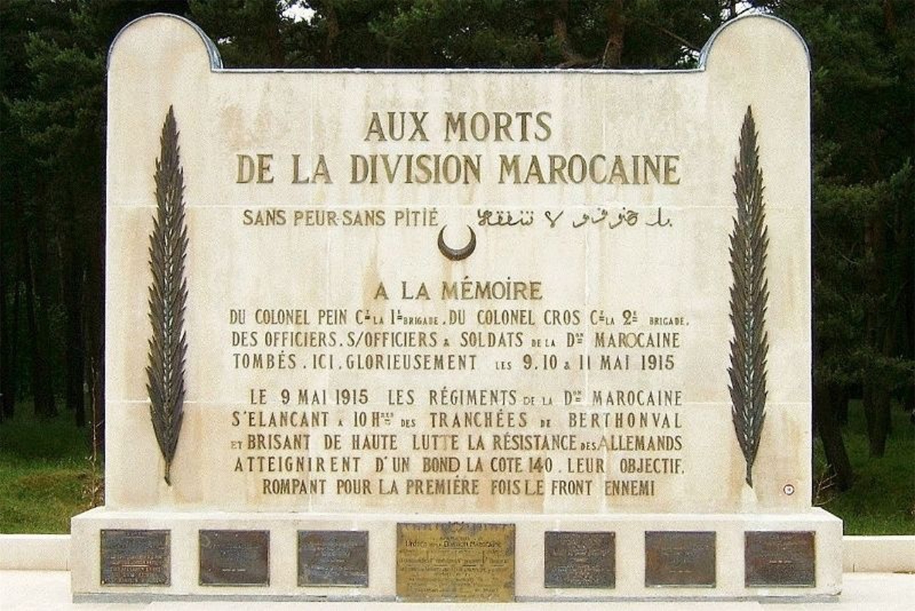 Zoom on the image : Moroccan Division Monument on Vimy Ridge Artois