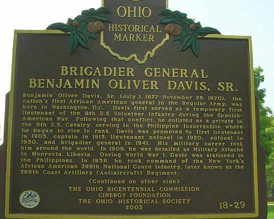 Zoom on the image : Benjamin Oliver Davis Jr. Historical Marker