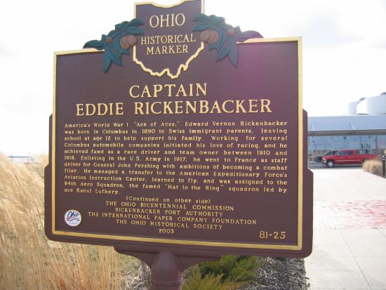 Zoom on the image : Captain Eddie Rickenbacker Historical Marker